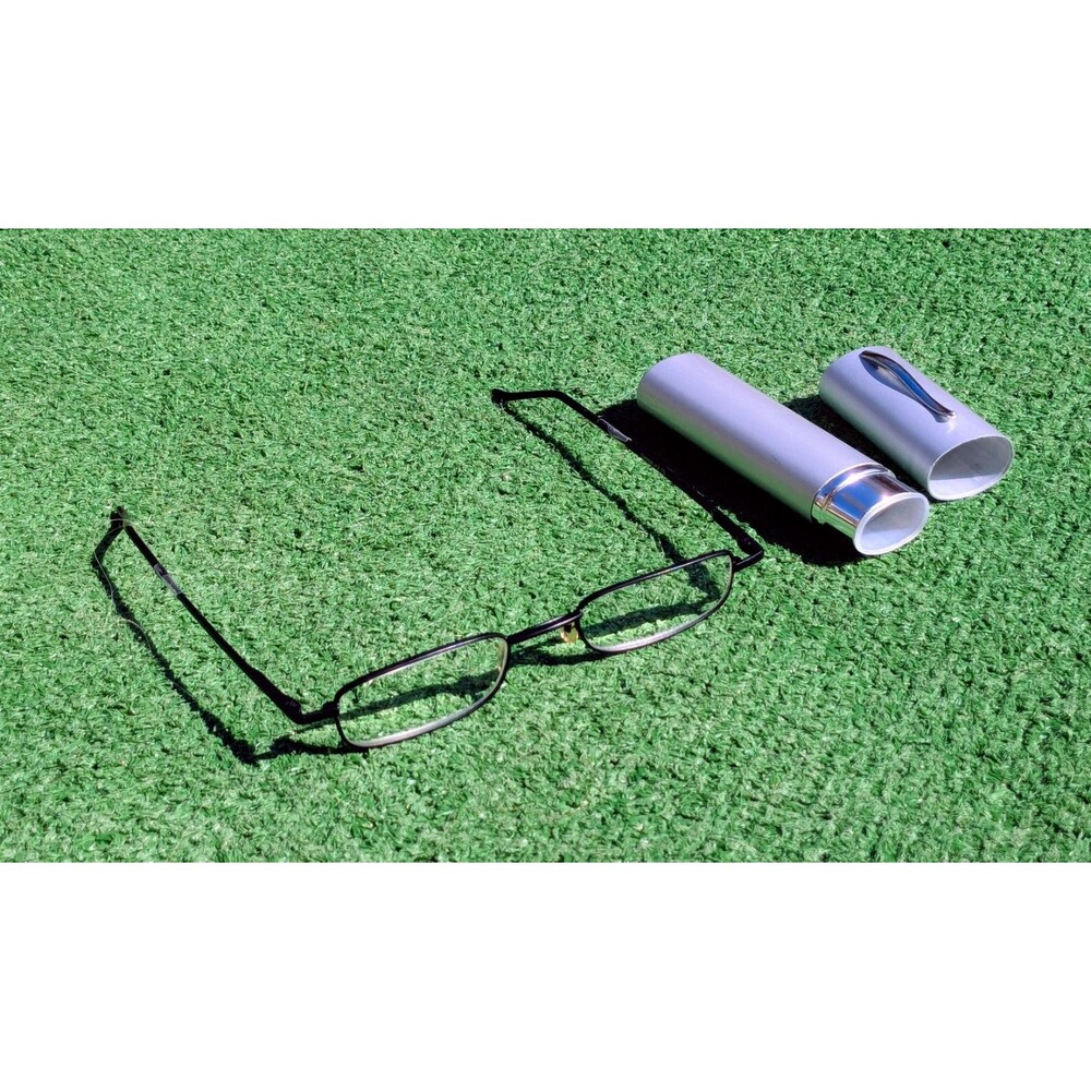 Black Framed Reader 2.75+ Eyeglass Folding Collapsible Portable Frames w/Case